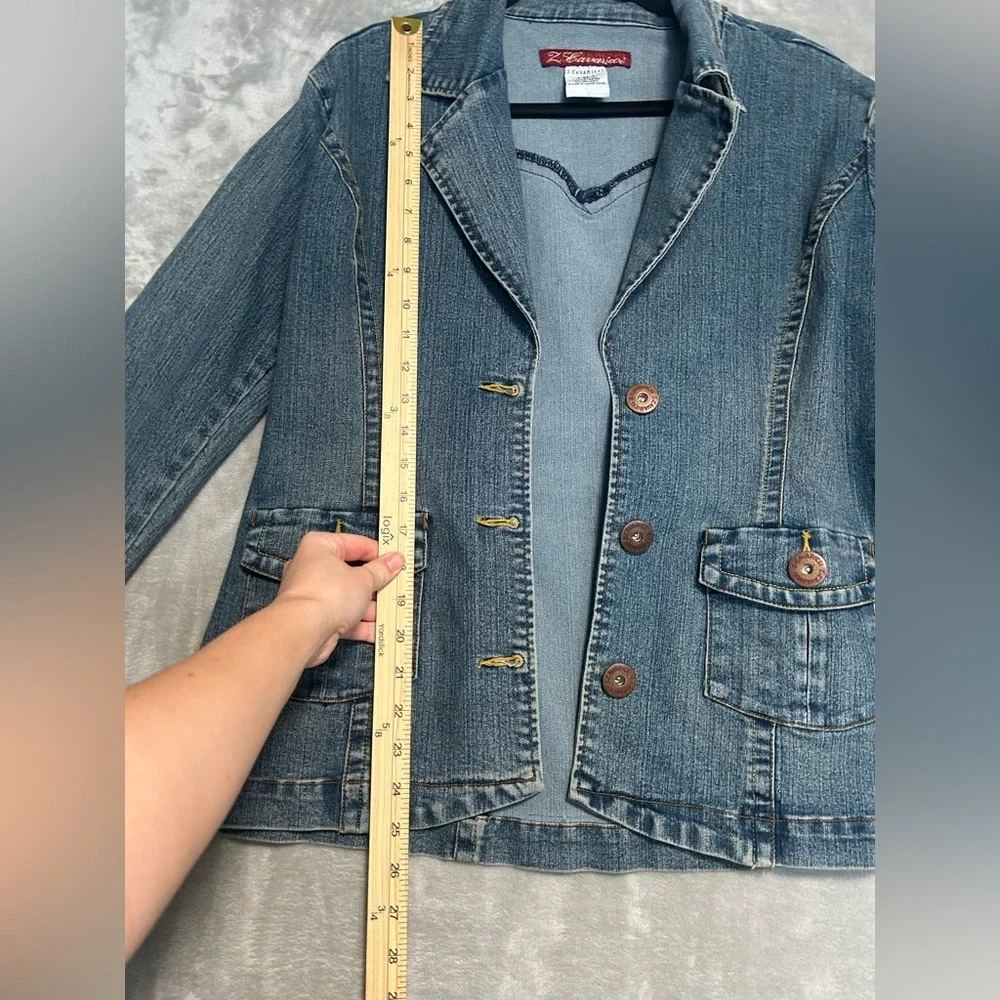 Z Cavaricci Vintage Denim Jacket Women’s Large Buttons